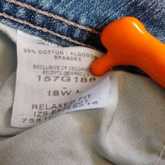 Riders by Lee Relaxed Fit Denim Jeans Size: 18W (1107) - Picture 3 of 6